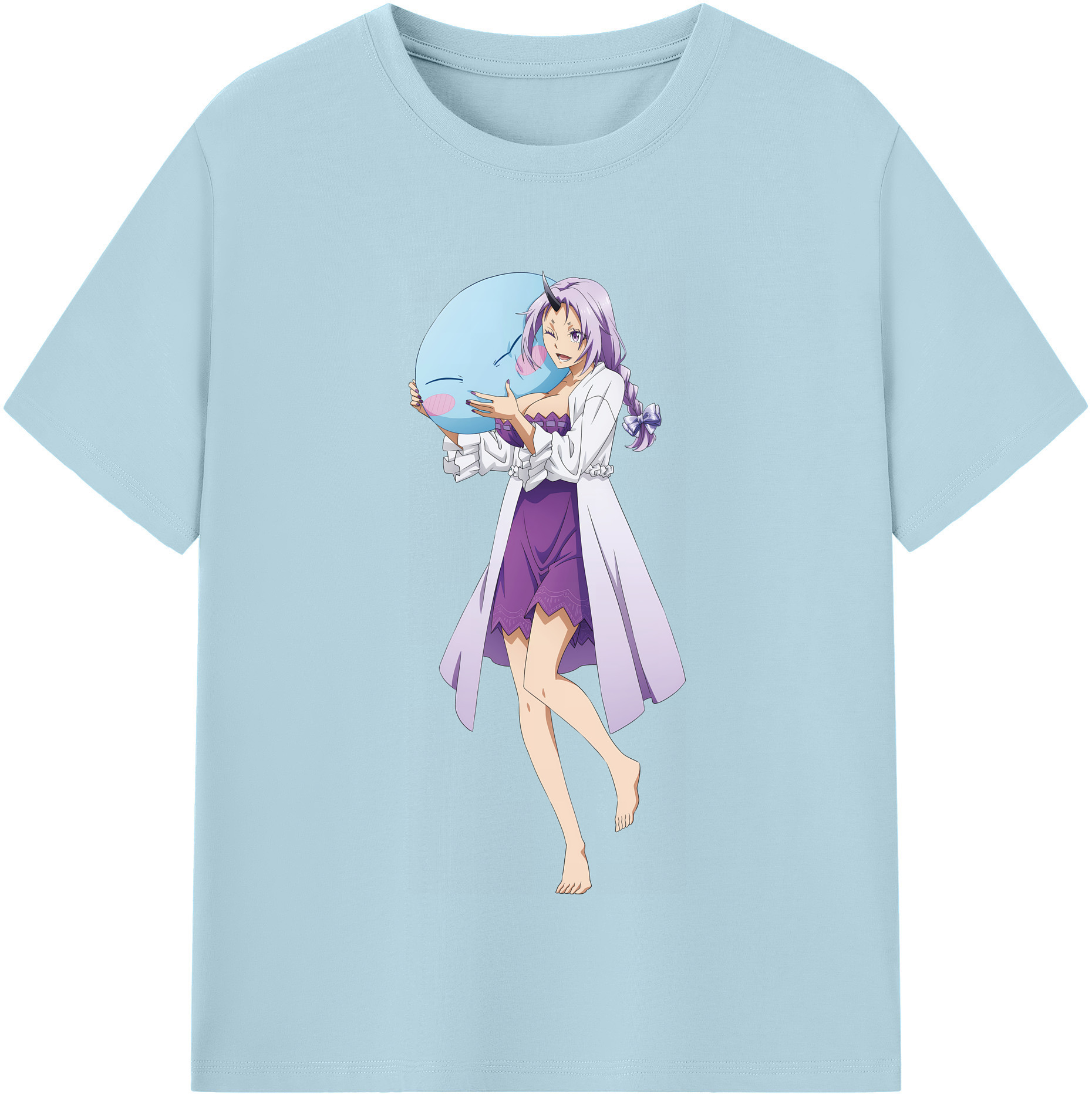 （画像用） 転スラ Regarding Reincarnated to Slime 綿100％半袖Tシャツ（フロントプリント）